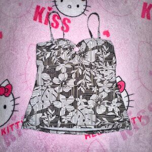 y2k o ring tankini top